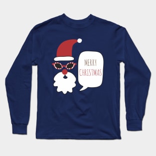 Cool Santa Christmas - Happy Christmas and a happy new year! - Available in stickers, clothing, etc Long Sleeve T-Shirt